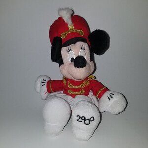 Minnie Mouse Band Leader Bean Bag Plush Disney World 2000 Red White Marching